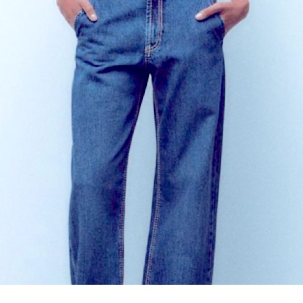 Zara Z1975 High Rise Straight Jeans - Picture 2 of 2